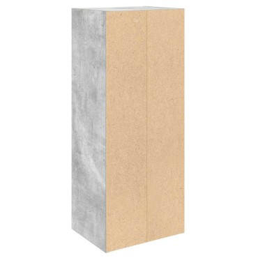 vidaXL Βιβλιοθήκη Γκρι Σκυροδέματος 31x24x77cm Επεξεργ. Ξύλο 1 τεμ.