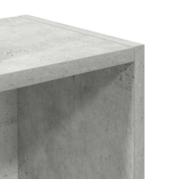 vidaXL Βιβλιοθήκη Γκρι Σκυροδέματος 31x24x77cm Επεξεργ. Ξύλο 1 τεμ.