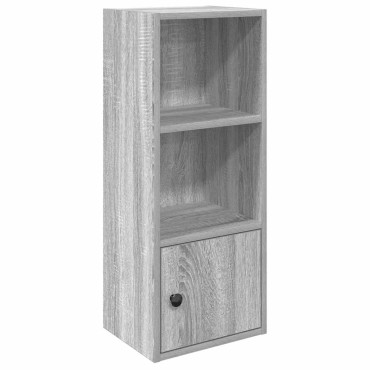 vidaXL Βιβλιοθήκη Γκρι Sonoma 31x24x77cm από Επεξεργ. Ξύλο 1 τεμ.