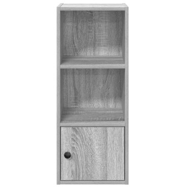 vidaXL Βιβλιοθήκη Γκρι Sonoma 31x24x77cm από Επεξεργ. Ξύλο 1 τεμ.