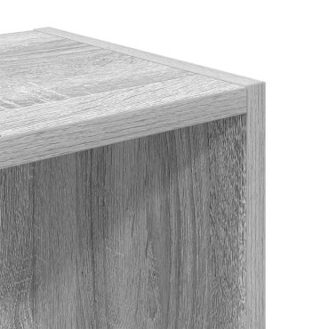 vidaXL Βιβλιοθήκη Γκρι Sonoma 31x24x77cm από Επεξεργ. Ξύλο 1 τεμ.
