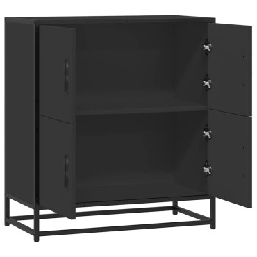 vidaXL Συρταριέρα Μαύρο 68x35x76cm Κατασκευασμένο ξύλο 1 τεμ.