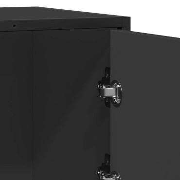 vidaXL Συρταριέρα Μαύρο 68x35x76cm Κατασκευασμένο ξύλο 1 τεμ.