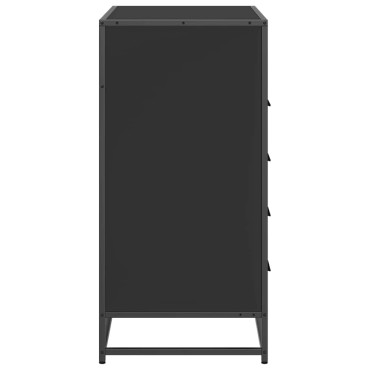 vidaXL Συρταριέρα Μαύρη 70x41x83,5cm από Επεξεργασμένο Ξύλο 1 τεμ.