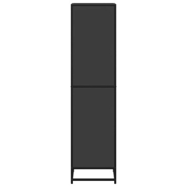vidaXL Βιβλιοθήκη με 5 Ράφια Μαύρη 40x35x139cm Επεξεργασμένο Ξύλο 1 τεμ.