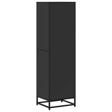 vidaXL Βιβλιοθήκη με 5 Ράφια Μαύρη 40x35x139cm Επεξεργασμένο Ξύλο 1 τεμ.