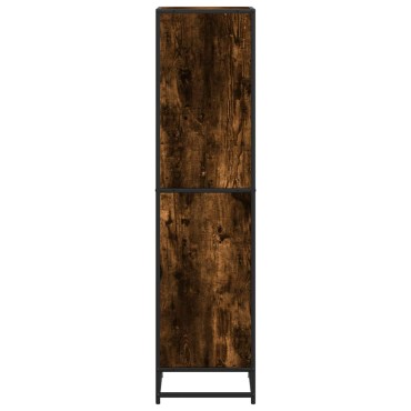 vidaXL Βιβλιοθήκη Καπνιστή Δρυς 40x35x139cm από Επεξεργασμένο Ξύλο 1 τεμ.