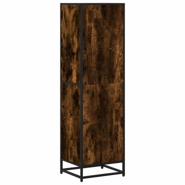 vidaXL Βιβλιοθήκη Καπνιστή Δρυς 40x35x139cm από Επεξεργασμένο Ξύλο 1 τεμ.