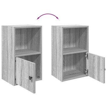 vidaXL Βιβλιοθήκη Γκρι Sonoma 31x24x52cm από Επεξεργ. Ξύλο 1 τεμ.