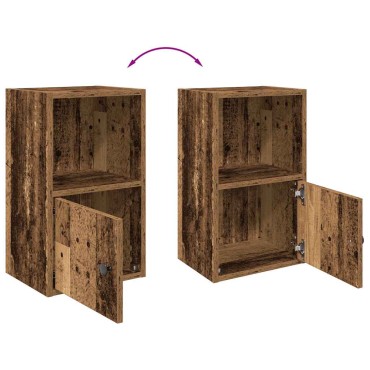 vidaXL Βιβλιοθήκη Όψη Παλαιού Ξύλου 31x24x52cm Επεξεργασμένο Ξύλο 1 τεμ.