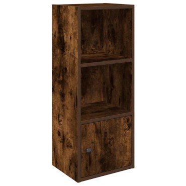 vidaXL Βιβλιοθήκη Καπνιστή Δρυς 31x24x77cm από Επεξεργασμένο Ξύλο 1 τεμ.