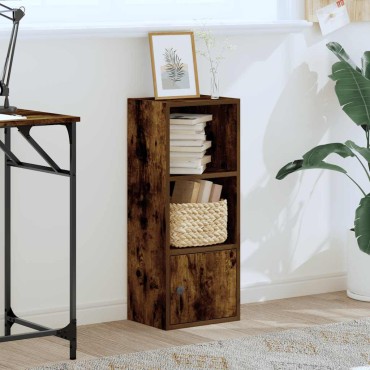 vidaXL Βιβλιοθήκη Καπνιστή Δρυς 31x24x77cm από Επεξεργασμένο Ξύλο 1 τεμ.