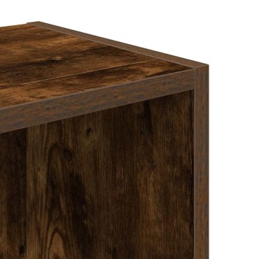 vidaXL Βιβλιοθήκη Καπνιστή Δρυς 31x24x77cm από Επεξεργασμένο Ξύλο 1 τεμ.