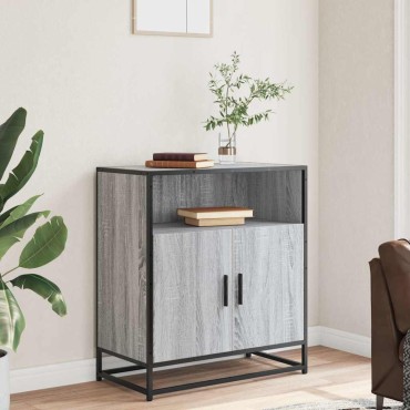 vidaXL Συρταριέρα Γκρι Sonoma 68x35x76cm Ξύλινο μηχανουργικό ξύλο 1 τεμ.