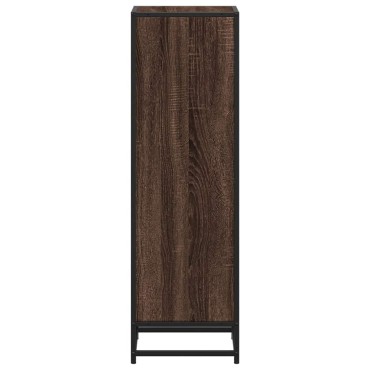 vidaXL Βιβλιοθήκη Καφέ Δρυς 33,5x33x107,5cm από Επεξεργασμένο Ξύλο 1 τεμ.