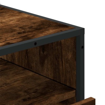 vidaXL Συρταριέρα Καπνιστή Δρυς 70x41x83,5cm από Επεξεργασμένο Ξύλο 1 τεμ.