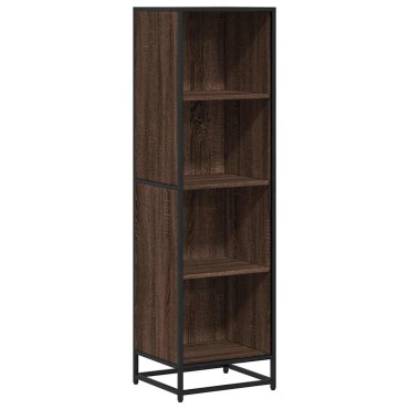 vidaXL Βιβλιοθήκη Καφέ Δρυς 40x35x139cm από Επεξεργασμένο Ξύλο 1 τεμ.