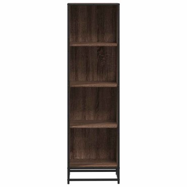 vidaXL Βιβλιοθήκη Καφέ Δρυς 40x35x139cm από Επεξεργασμένο Ξύλο 1 τεμ.