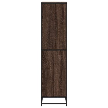 vidaXL Βιβλιοθήκη Καφέ Δρυς 40x35x139cm από Επεξεργασμένο Ξύλο 1 τεμ.