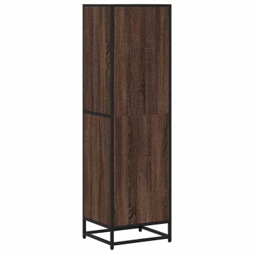 vidaXL Βιβλιοθήκη Καφέ Δρυς 40x35x139cm από Επεξεργασμένο Ξύλο 1 τεμ.