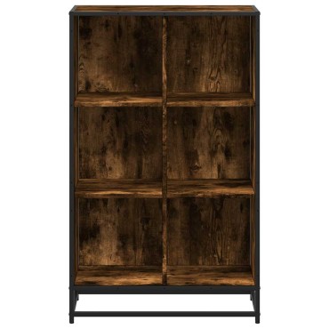 vidaXL Βιβλιοθήκη Καπνιστή Δρυς 65,5x33x107,5cm από Επεξεργασμένο Ξύλο 1 τεμ.