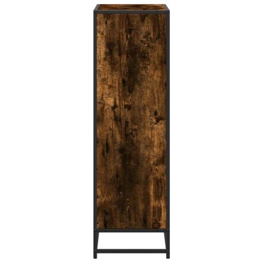 vidaXL Βιβλιοθήκη Καπνιστή Δρυς 65,5x33x107,5cm από Επεξεργασμένο Ξύλο 1 τεμ.
