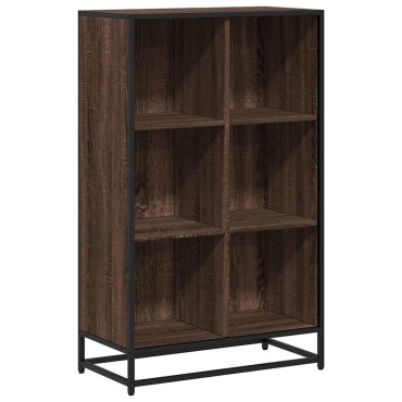 vidaXL Βιβλιοθήκη Καφέ Δρυς 65,5x33x107,5cm από Επεξεργασμένο Ξύλο 1 τεμ.