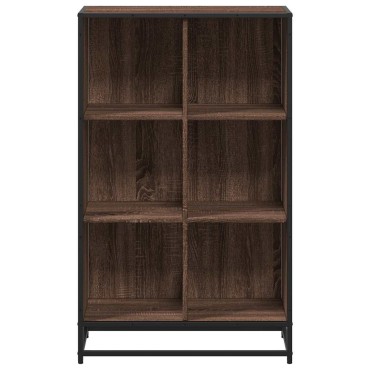 vidaXL Βιβλιοθήκη Καφέ Δρυς 65,5x33x107,5cm από Επεξεργασμένο Ξύλο 1 τεμ.