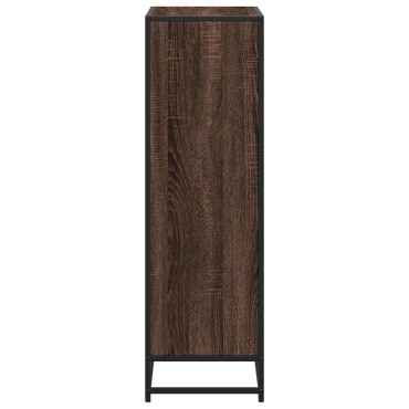 vidaXL Βιβλιοθήκη Καφέ Δρυς 65,5x33x107,5cm από Επεξεργασμένο Ξύλο 1 τεμ.