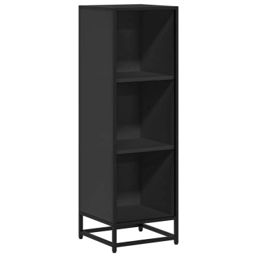 vidaXL Βιβλιοθήκη Μαύρο 33,5x33x107,5cm από Επεξεργασμένο Ξύλο 1 τεμ.
