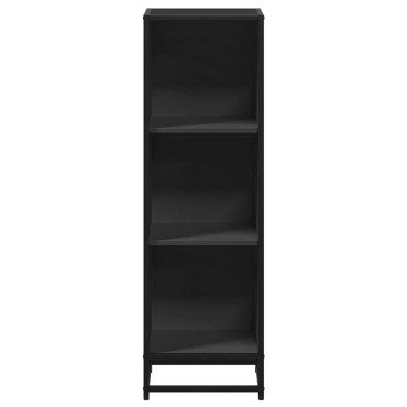 vidaXL Βιβλιοθήκη Μαύρο 33,5x33x107,5cm από Επεξεργασμένο Ξύλο 1 τεμ.