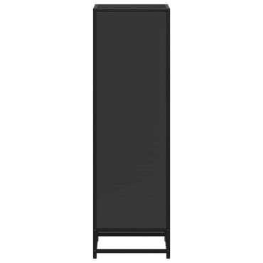 vidaXL Βιβλιοθήκη Μαύρο 33,5x33x107,5cm από Επεξεργασμένο Ξύλο 1 τεμ.