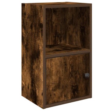 vidaXL Βιβλιοθήκη Καπνιστή Δρυς 31x24x52cm από Επεξεργασμένο Ξύλο 1 τεμ.