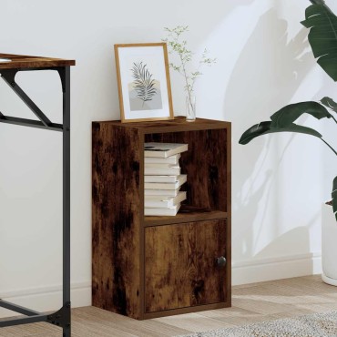 vidaXL Βιβλιοθήκη Καπνιστή Δρυς 31x24x52cm από Επεξεργασμένο Ξύλο 1 τεμ.