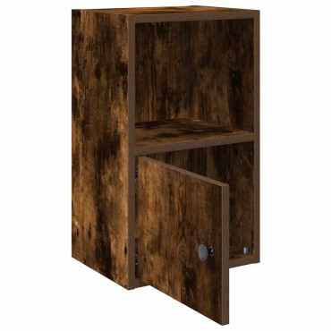 vidaXL Βιβλιοθήκη Καπνιστή Δρυς 31x24x52cm από Επεξεργασμένο Ξύλο 1 τεμ.
