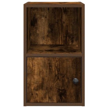 vidaXL Βιβλιοθήκη Καπνιστή Δρυς 31x24x52cm από Επεξεργασμένο Ξύλο 1 τεμ.