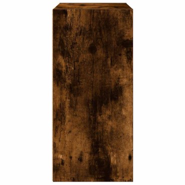 vidaXL Βιβλιοθήκη Καπνιστή Δρυς 31x24x52cm από Επεξεργασμένο Ξύλο 1 τεμ.