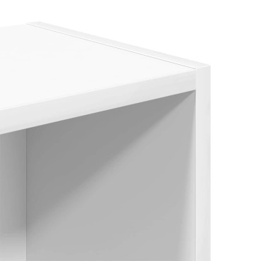 vidaXL Βιβλιοθήκη Λευκή 31x24x77cm από Επεξεργασμένο Ξύλο 1 τεμ.