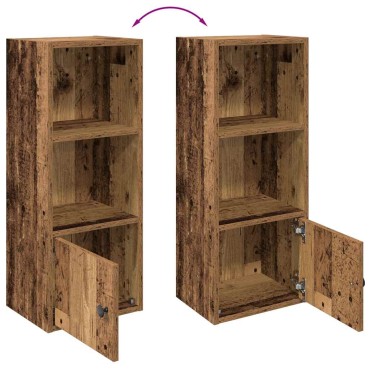 vidaXL Βιβλιοθήκη Όψη Παλαιού Ξύλου 31x24x77cm Επεξεργασμένο Ξύλο 1 τεμ.