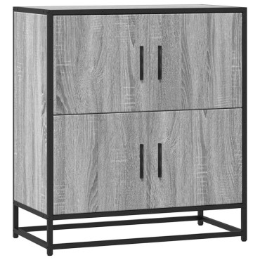 vidaXL Συρταριέρα Γκρι sonoma 68x35x76cm Ξύλινο μηχανουργικό ξύλο 1 τεμ.