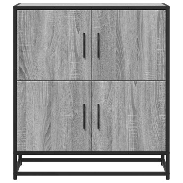 vidaXL Συρταριέρα Γκρι sonoma 68x35x76cm Ξύλινο μηχανουργικό ξύλο 1 τεμ.