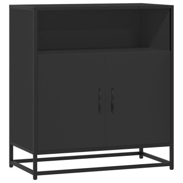 vidaXL Συρταριέρα Μαύρο 68x35x76cm Κατασκευασμένο ξύλο 1 τεμ.