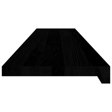vidaXL Πατάκια Σκάλας 2 τεμ. Σκούρο Καφέ 120x25x2 cm Ξύλο Δρυός