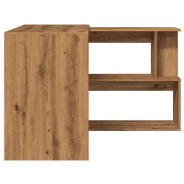 vidaXL Γραφείο Γωνιακό Τεχνίτης Δρυς 200,5x50x76cm Επεξεργασμένο Ξύλο 1 τεμ.