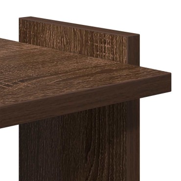 vidaXL Βιβλιοθήκη 3 Επιπέδων Καφέ Δρυς 60x30x120cm Επεξεργ. Ξύλο 1 τεμ.