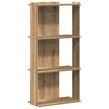 vidaXL Βιβλιοθήκη 3 επιπέδων Δρυς τεχνίτης 60x30x120cm 1 τεμ.