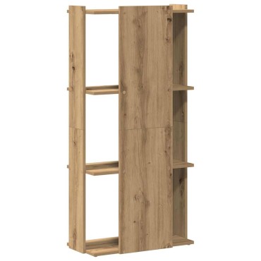vidaXL Βιβλιοθήκη 3 επιπέδων Δρυς τεχνίτης 60x30x120cm 1 τεμ.