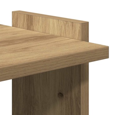 vidaXL Βιβλιοθήκη 3 επιπέδων Δρυς τεχνίτης 60x30x120cm 1 τεμ.