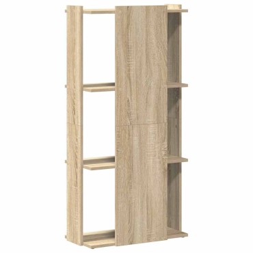 vidaXL Βιβλιοθήκη 3 Επιπέδων Sonoma Δρυς 60x30x120cm Επεξεργ. Ξύλο 1 τεμ.