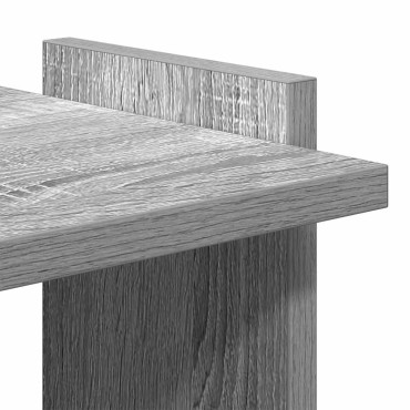 vidaXL Βιβλιοθήκη 3 Επιπέδων Γκρι Sonoma 60x30x120cm Επεξεργ. Ξύλο 1 τεμ.